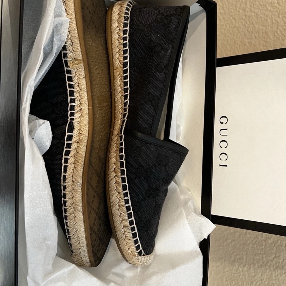 Gucci Black Canvas Espadrilles - Picture 4 of 13